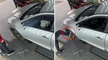 Patlamış hava yastığı görüntüsü