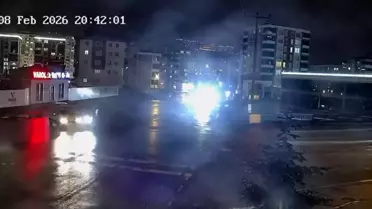 Kaza anının kameralardan görüntüsü