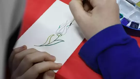 Türk ebru ve hat çalışmaları