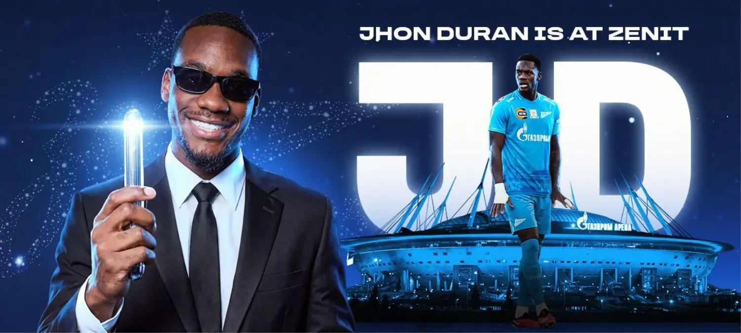 Jhon Duran, Zenit St. Petersburg'e Sezon Sonuna Kadar Kiralandı