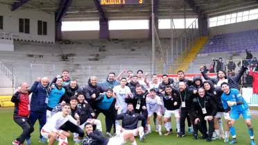 Balıkesirspor oyuncularının sevinci