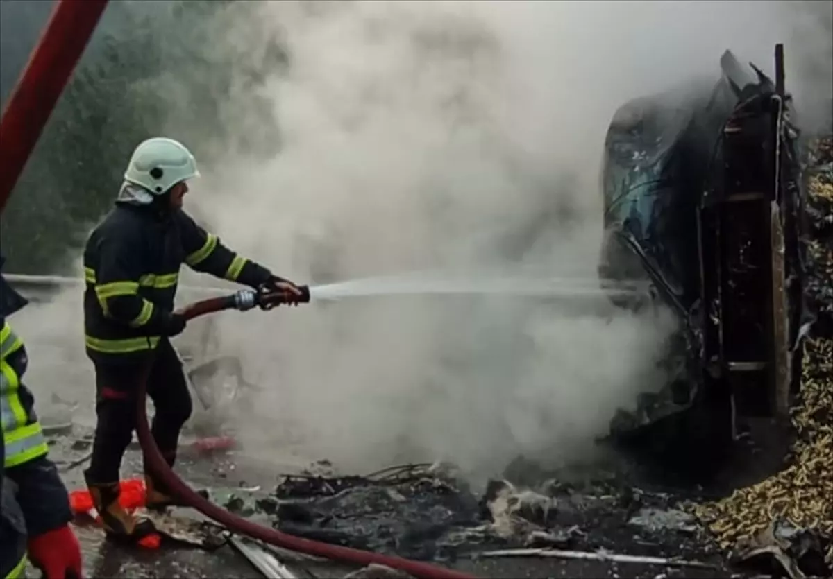 Adana'da İki Tır Çarpıştı: Sürücü Hastaneye Kaldırıldı