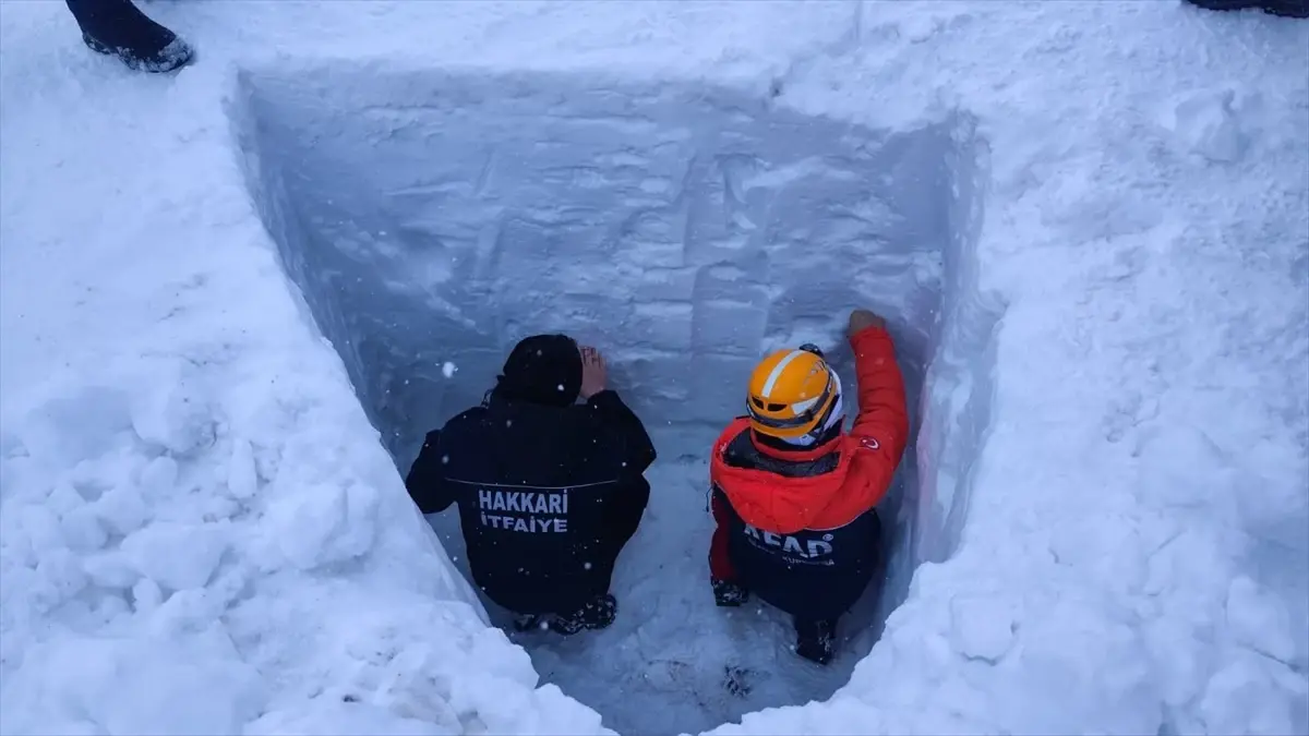 Hakkari'de AFAD ve Belediye Personeline Çığda Canlı Eğitim