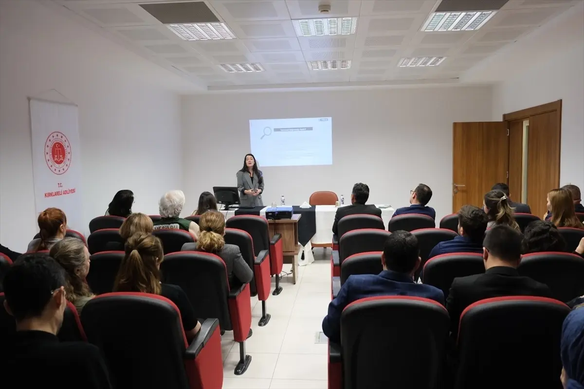 Kırklareli Adliyesi Personeline Sanal Kumar Bağımlılığıyla Mücadele Eğitimi Verildi