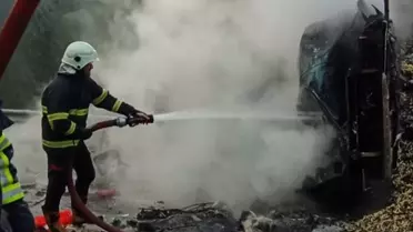 Kazada yaralı sürücü