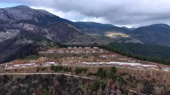 Yeniden inşa edilen evin iç mekanları