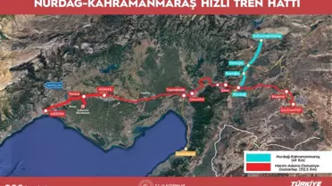 Nurdağ‑Kahramanmaraş Hızlı Tren Hattı: Bölgeye Yeni Taşıma Kapasitesi