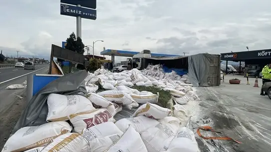 Kaza sonrası istasyon görüntüsü