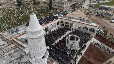 Restorasyon töreninde açılış anı