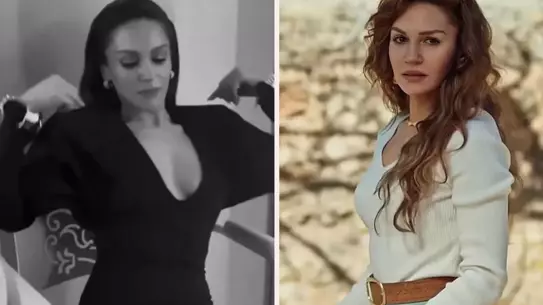 Sahra Şaş'ın Dergi Çekimindeki Dekolte Anı ve Ekibinin Hızlı Müdahalesi