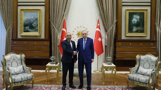 Erdoğan, Kırgızistan Meclis Başkanı Turgunbek Uulu ile Ankara’da Görüştü