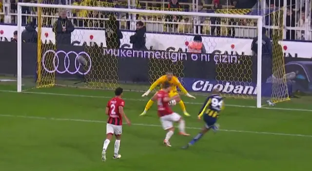 Maç anındaki penaltı pozisyonu