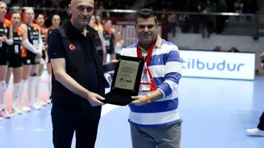 Voleybol maçından bir kare