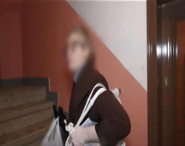 Kurtarılan genç kadın