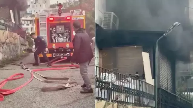 Bodrum'da iddia edilen yangın sonrası görüntü