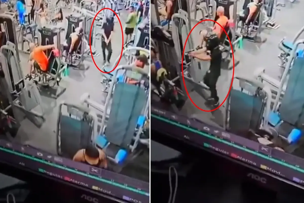 Kasklı Saldırgan Spor Salonda Silahlı Saldırıyla Şok Yarattı