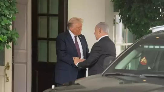 ABD Başkanı Trump ve İsrail Başbakanı Netanyahu bir arada