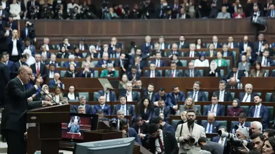 Erdoğan'ın konuşması sırasında çekilmiş fotoğraf