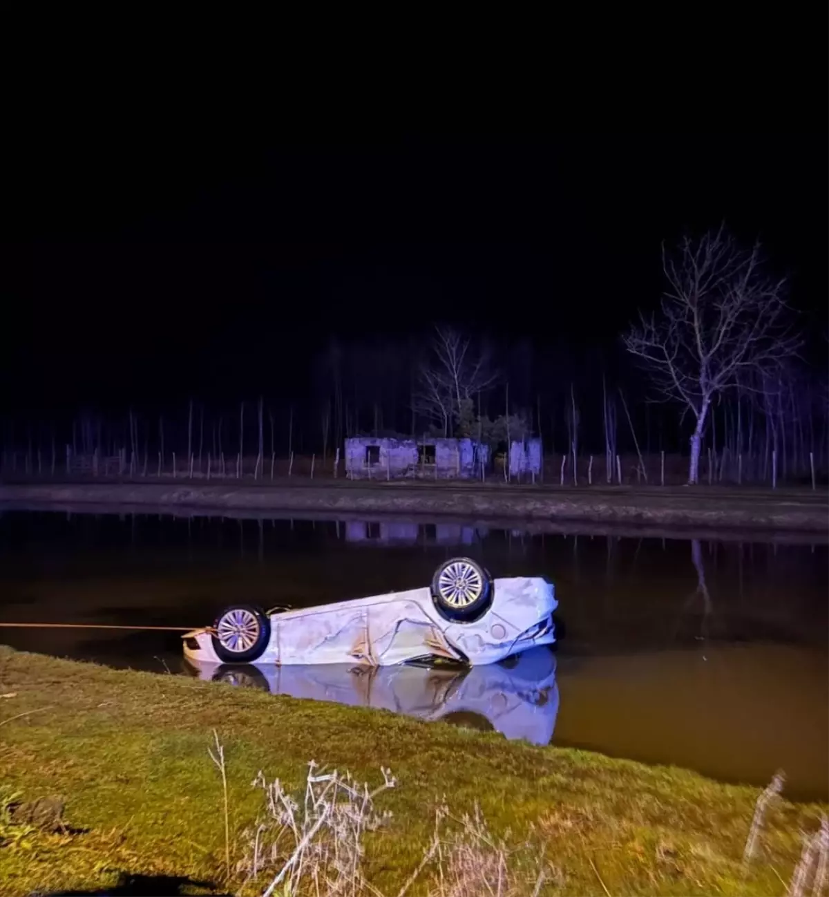 Samsun Terme’de Sulama Kanalına Düşen Araçta Sürücü Hayatını Kaybetti