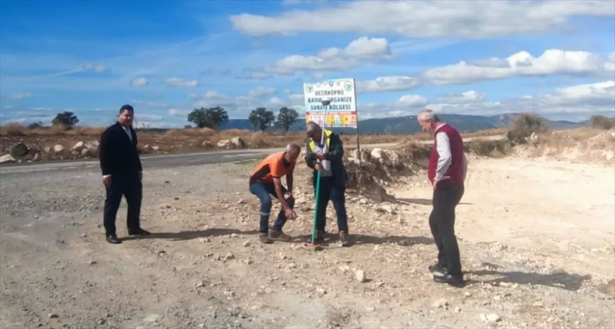 Vezirköprü OSB’de Altyapı Çalışmaları Hız Kesmeden Sürüyor