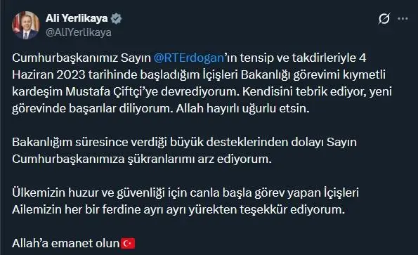 Ali Yerlikaya ve Mustafa Çiftçi