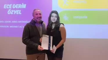 Ödül töreninden bir anlık görüntü