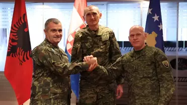 Tatbikat sahasından bir an