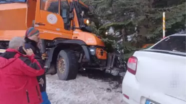 Kayan tuzlama aracı ve çarpışma anı