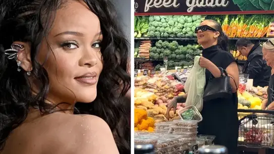Rihanna Los Angeles Marketinde Alışveriş Yaparak Hayranlarını Şaşırttı