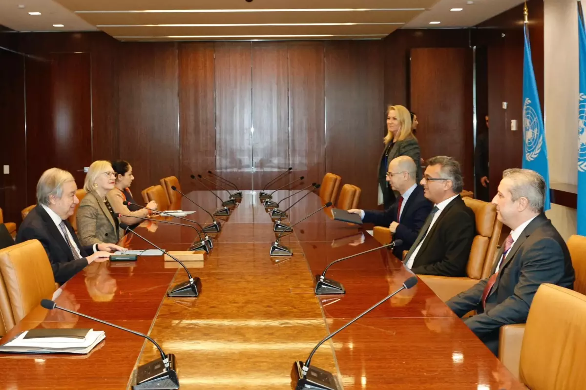 Erhürman, Guterres ile Kıbrıs Çözümünü New York'ta Değerlendirdi