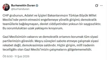 İletişim Başkanı Duran'ın açıklama anı