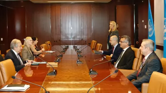 Erhürman, Guterres ile Kıbrıs Çözümünü New York'ta Değerlendirdi