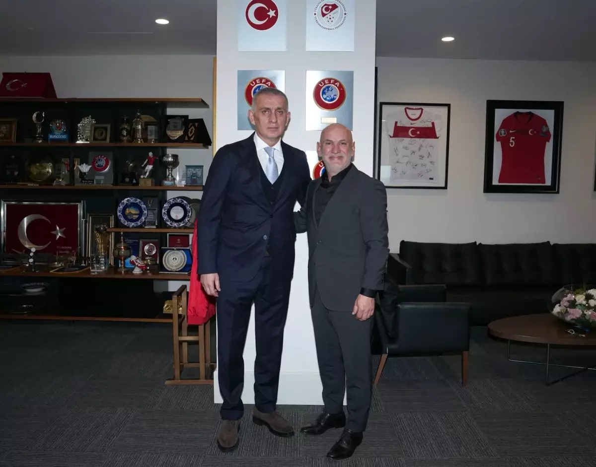 Bodrum FK Lideri Taner Ankara, TFF Başkanı Hacıosmanoğlu ile Görüştü