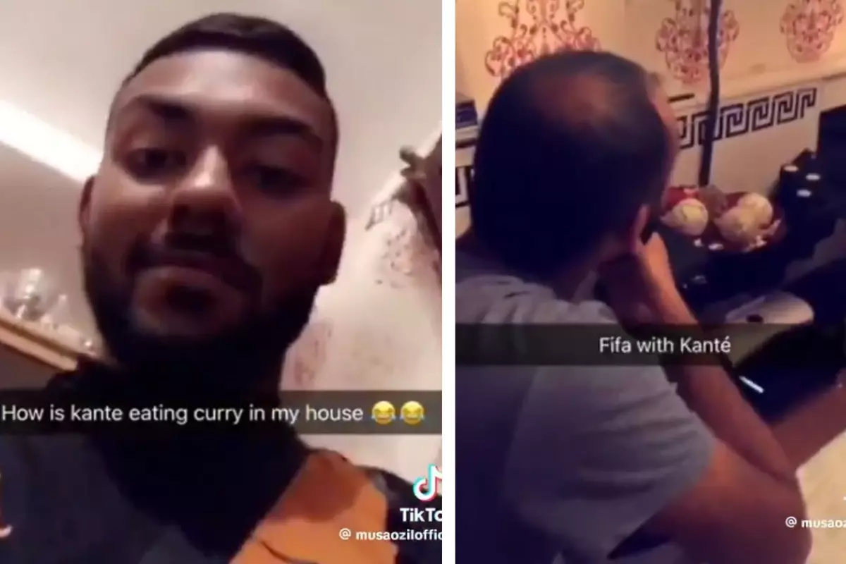 N'Golo Kante, Hayranının Evinde FIFA Keyfi Yaptı