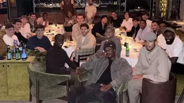 Real Madrid akşam yemeği anı