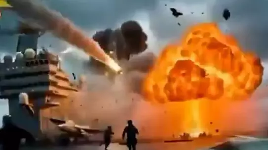 İran'dan Yapay Zeka Destekli Propaganda: ABD'nin Savaş Gemileri Görüntüde Yok Edildi