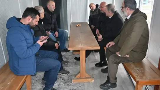 Yangın sonrası hasar gören süt tesisi