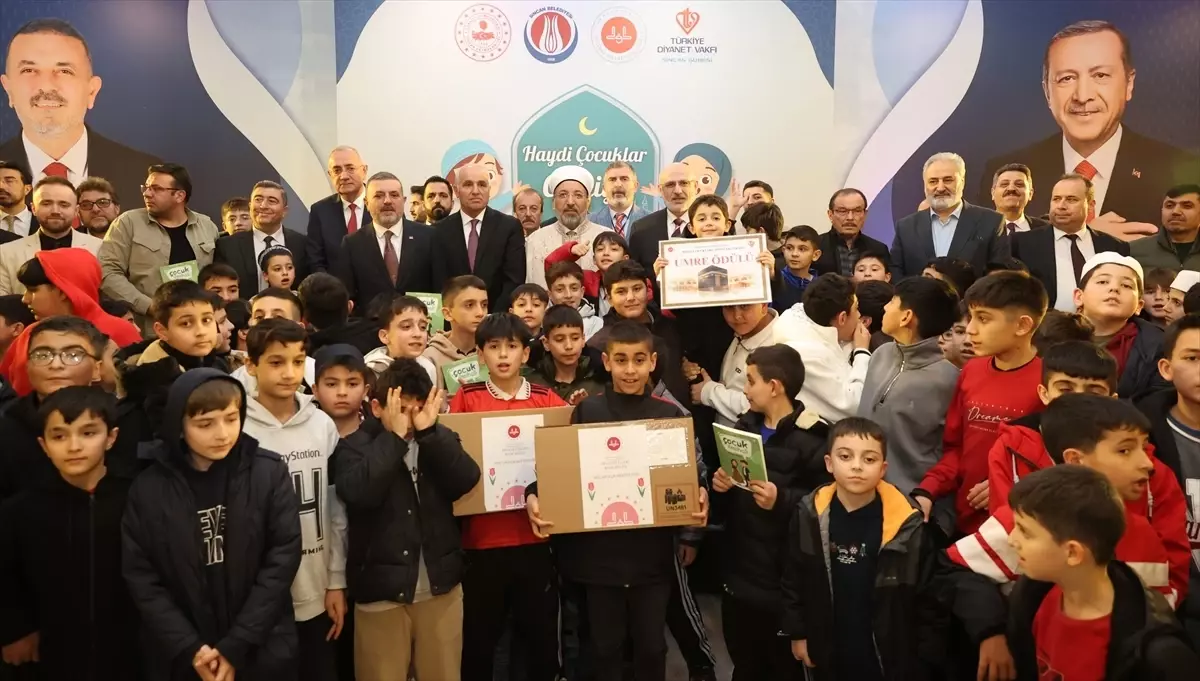 Diyanet Başkanı Arpaguş’tan Çocukların Camiye Katılımını Güçlendiren Ödül Töreni