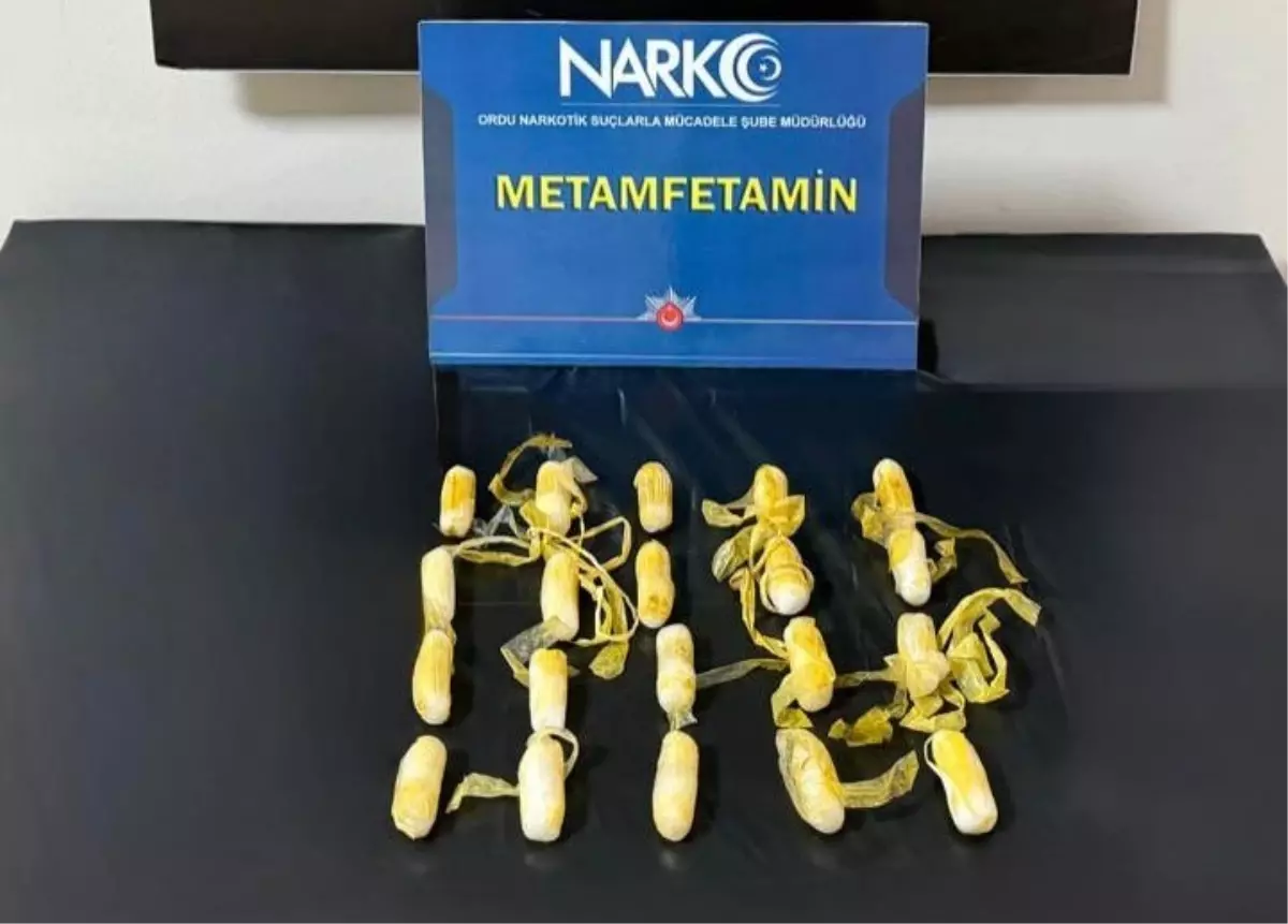 Ordu’da Midesinde Metamfetamin Bulunan Yabancı Uyruklu Şahıs Tutuklandı