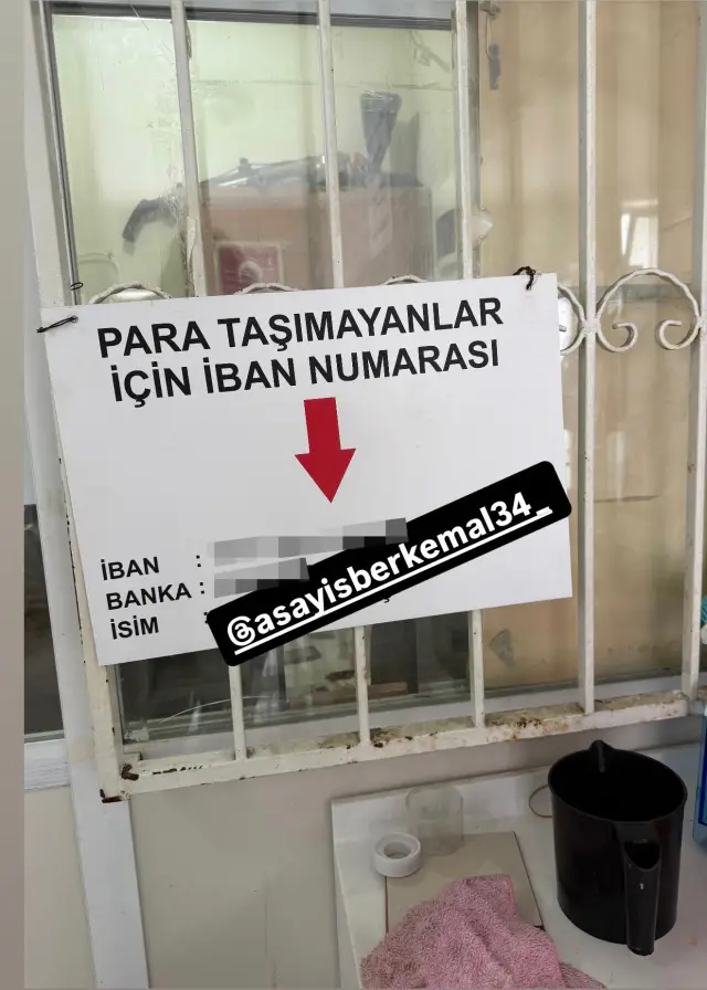 IBAN numarasıyla ödeme ekranı