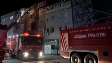 Yangın sonrası itfaiye ekipleri