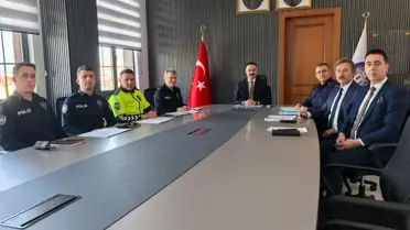 Toplantı sırasında sunulan trafik haritası