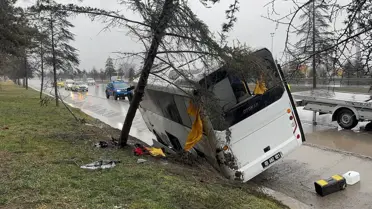 Kaza sonrası ring aracının görüntüsü