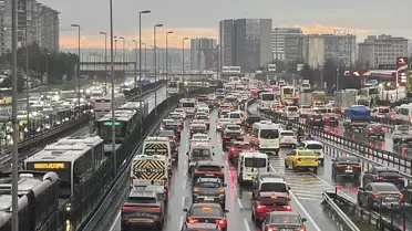 İstanbul trafiği ana arterlerde