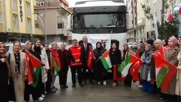 Gazze’ye gönderilen yardım tırları