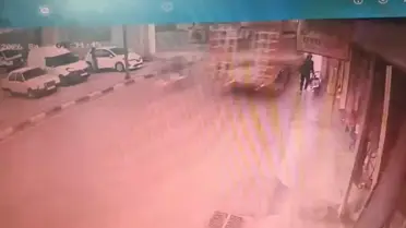 Kaza yerinde çekilmiş fotoğraf