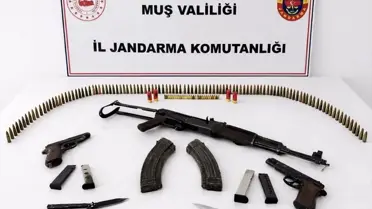 Muş'ta Jandarma Operasyonu: Silah ve Mühimmat Ele Geçirildi