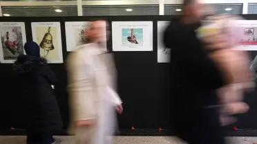 Sergideki bir karikatür örneği