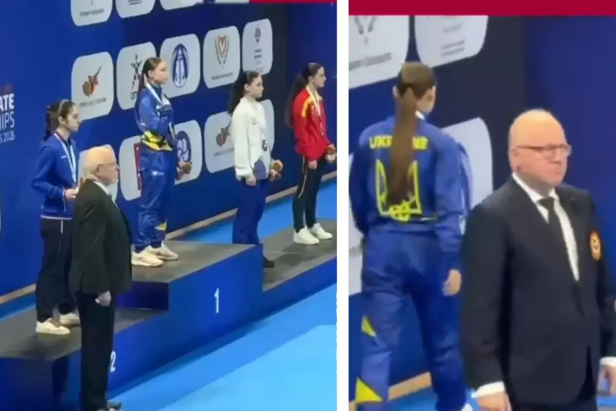 Ukrayna'nın Genç Karate Şampiyonu, Rus Temsilcisiyle Fotoğraf Çekmeyi Reddetti
