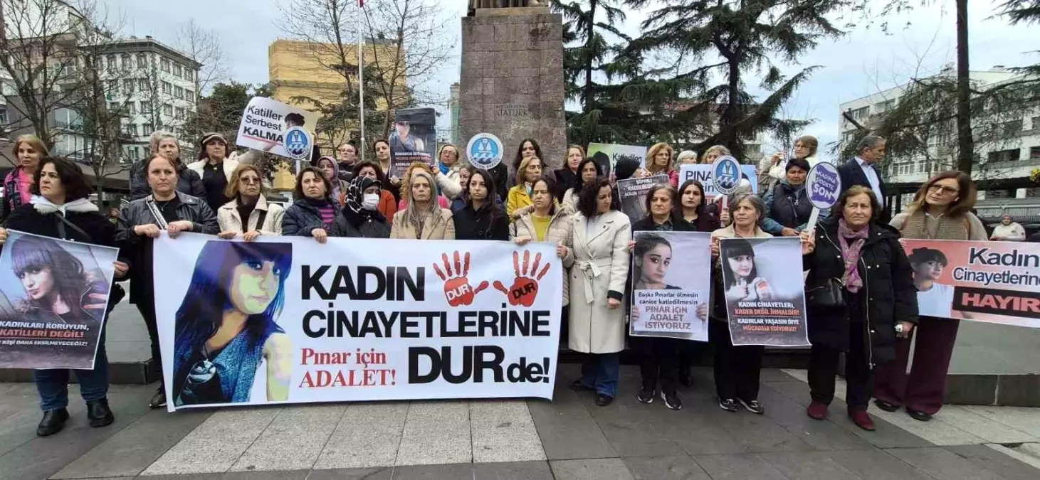 Trabzon’da Pınar Kaynak Davası Sonrası Adalet Yürüyüşü Binlerce Katıldı